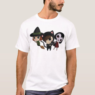 Camiseta Meninas do Dia das Bruxas