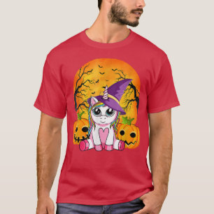 Camiseta Meninas do Dia das Bruxas Bonitas Testemunham o Ha