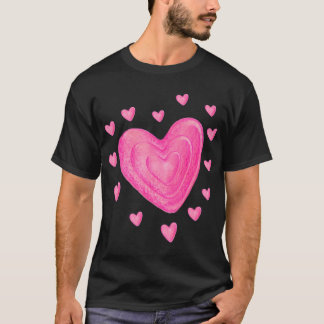 Camiseta Meninas do Dia de os namorados do Hearts Kids
