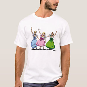 Camiseta Meninas do Dirndl de Oktoberfest do t-shirt