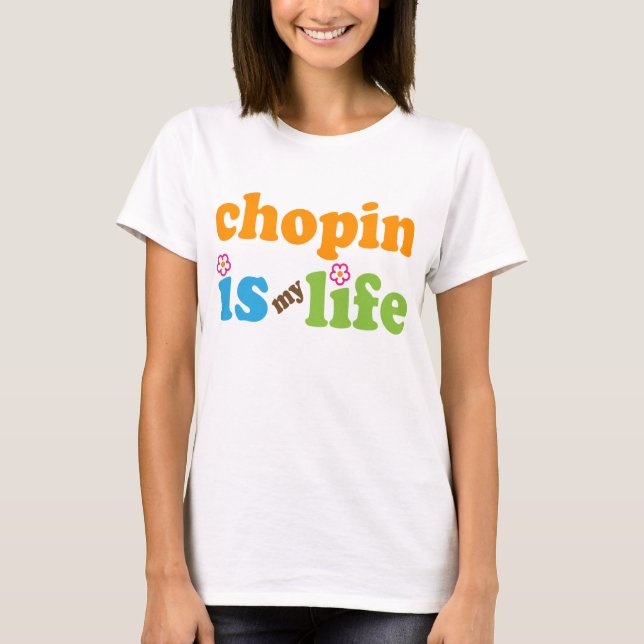 Camiseta Meninas do presente de Chopin (Frente)