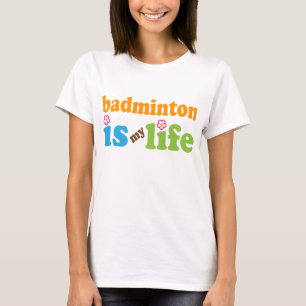 Camiseta Meninas do presente do jogador do Badminton
