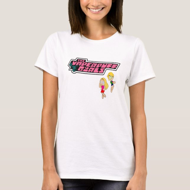 Camiseta meninas do vaperpuff (Frente)