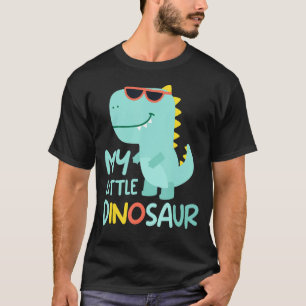 Camiseta Meninas e Meninos Bonitos Meninos Dinossauros Ador