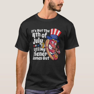 Camiseta Meninas Engraçadas 4 De Julho O Quente-Cachorro Sa