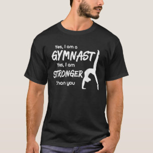 Camiseta Meninas engraçadas de ginástica presente de ginást