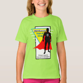 Camiseta Meninas Engraçadas Novelty Graphic SUPPERMAN MAN D
