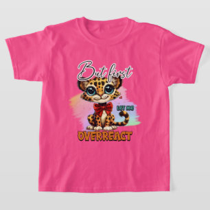 Camiseta Meninas engraçadas sarcam sobre reagem arte das pa