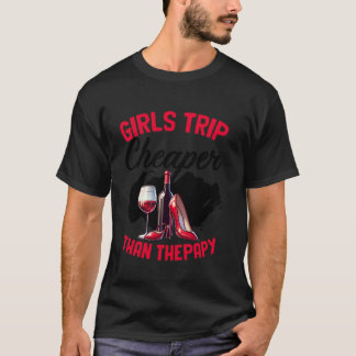 Camiseta Meninas Engraçadas Trip Bachelorette Wine Party Gi