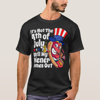 Camiseta Meninas Engraçado 4 de julho Hot Dog Wiener Sai An