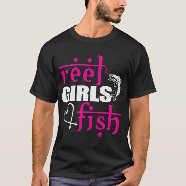Camiseta meninas enrolam peixes (Frente)