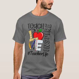 Camiseta Meninas Ensinam Amor Inspira Professora Life Teach