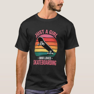 Camiseta Meninas fazendo skate