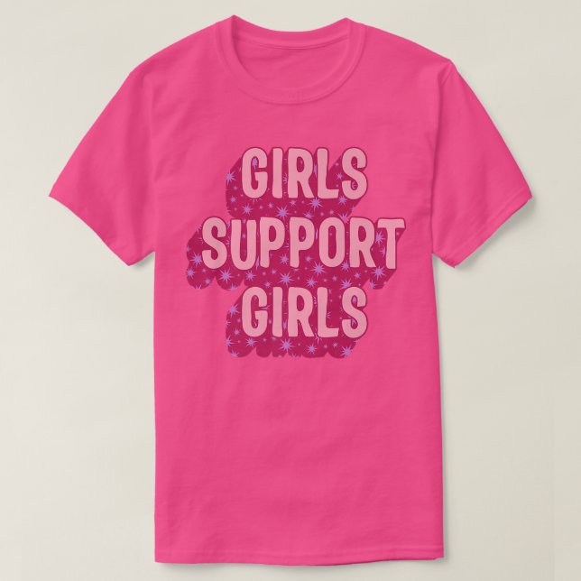 Camiseta Meninas Feministas Apoiam Meninas Potentes Empoder (Frente do Design)