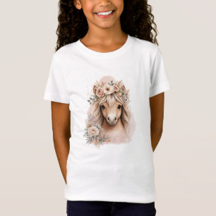 Camiseta Meninas Fofo Boho Cavalo 