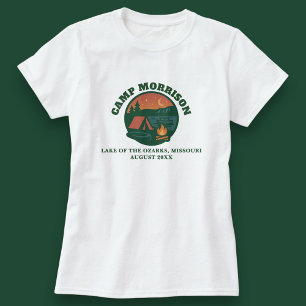 Camiseta Meninas foram embora: lago de acampamento personal