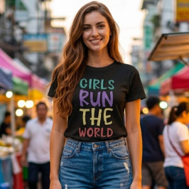 Camiseta Meninas Governam o Mundo Feminista