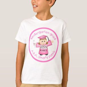 Camiseta Meninas graduadas engraçadas do jardim de infânc