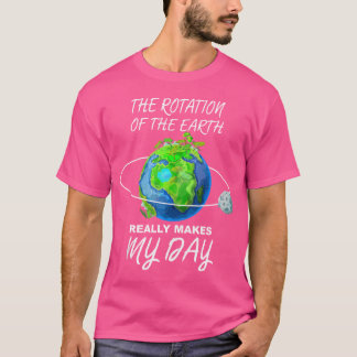 Camiseta Meninas - Gráfico da Astronomia Gira da Terra