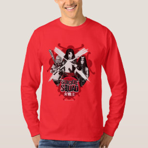 Camiseta Meninas "guerreiro fêmea " do pelotão do pelotã