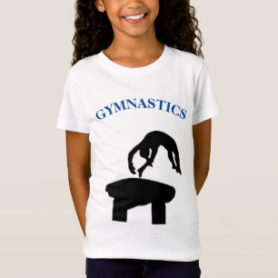 Camiseta Meninas Gymnastics Vault T-Shirt com nome no verso
