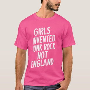 Camiseta Meninas inventaram o punk rock, dizendo em concert
