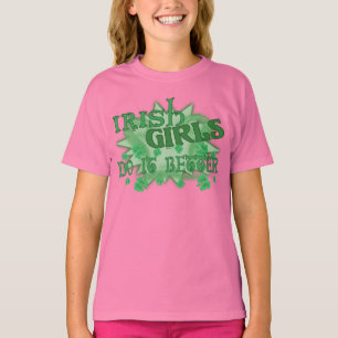 Camiseta Meninas Irlandesas Melhores Crianças