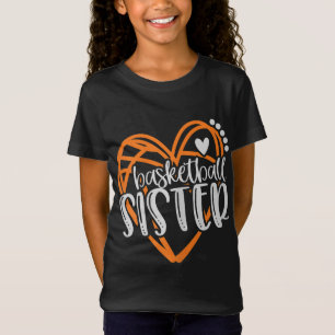 Camiseta Meninas Irmã de Basquete Distúrbios Cardíacos