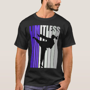 Camiseta Meninas Legal Karate Roxo Limitado, Cuta Mas Perig