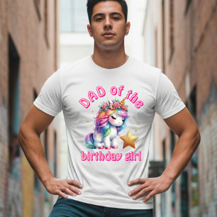 Camiseta Meninas mágicas unicórnio cintilante idade anivers