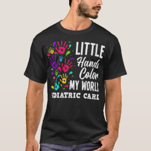 Camiseta Meninas Mãos Coloridas Meu Pediatra Mundial Pe