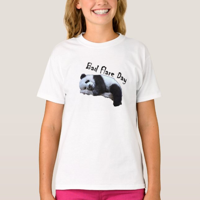 Camiseta Meninas más da panda do dia do alargamento (Frente)