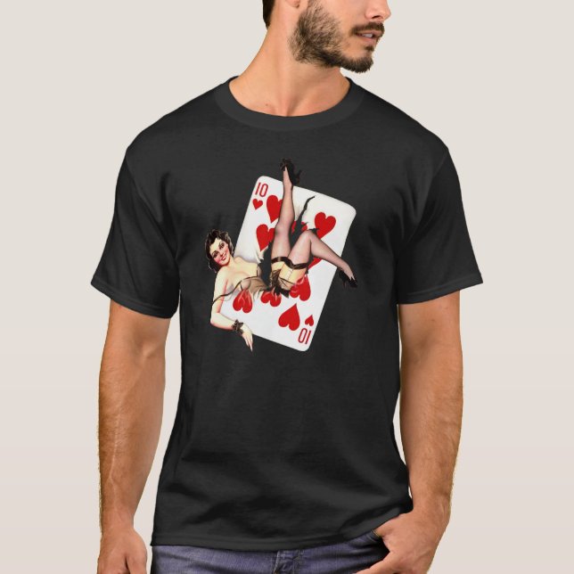 Camiseta MENINAS MÁS Pin-UPS retro da NOTÍCIA BOMBÁSTICA (Frente)