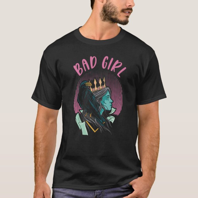 Camiseta Meninas Más Sem Anjo Rebelde Má Atitude Má Malvada (Frente)
