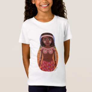 Camiseta Meninas Matryoshka Aborígines Australianas