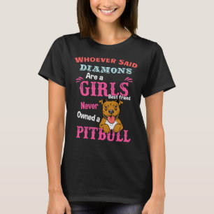 Camiseta Meninas Melhor Amigo Pitbull Touro Touro