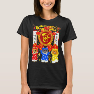 Camiseta Meninas Meninas Chuc Mung Nam Moi Xuan Quy Mao 202