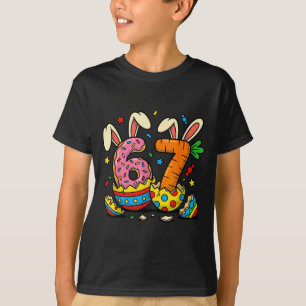 Camiseta Meninas Meninos Ovos de Páscoa Coelho Engraçado Se