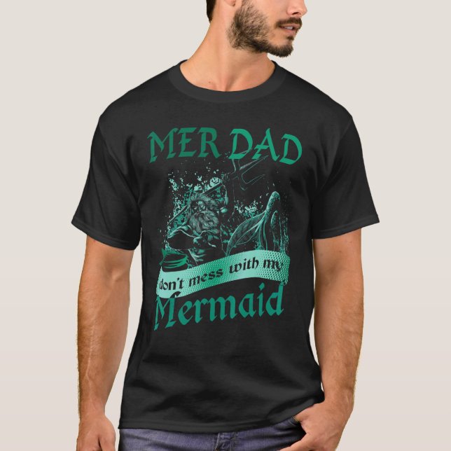 Camiseta Meninas Mer Pai Não se meta com minha filha da Ser (Frente)
