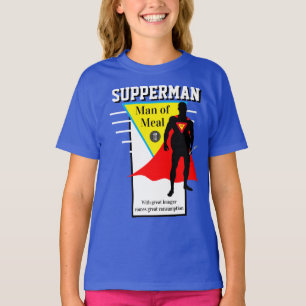 Camiseta Meninas Moda Novelty SUERMAN DE REFEIÇÕES
