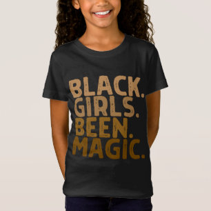 Camiseta Meninas Negras Eram Magic Melanin Girl Magic Black