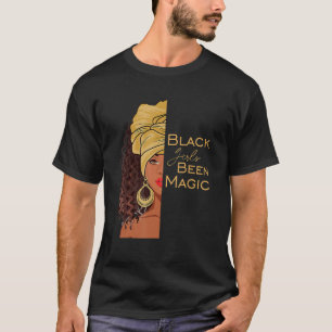 Camiseta Meninas Negras Foram Mágicas Mês da História Afro-
