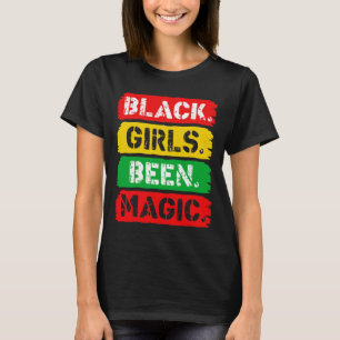 Camiseta Meninas Negras Foram Rainha Americana Magia