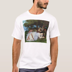 Camiseta Meninas nos bancos do Seine, 1856-57