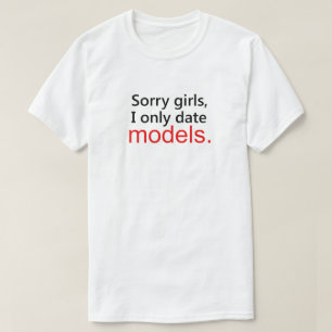 CAMISETA MENINAS PESAROSAS, EU DATO SOMENTE MODELOS