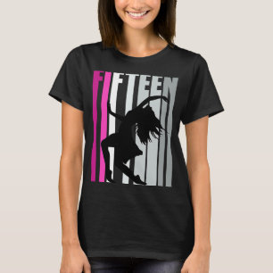 Camiseta Meninas Pink Dance 15 de Aniversário Dançarino Exp