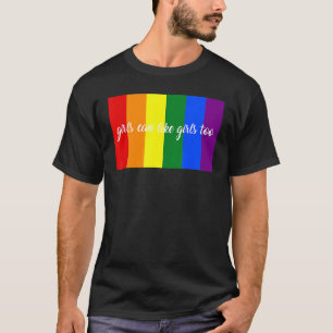 Camiseta Meninas podem gostar de garotas também.