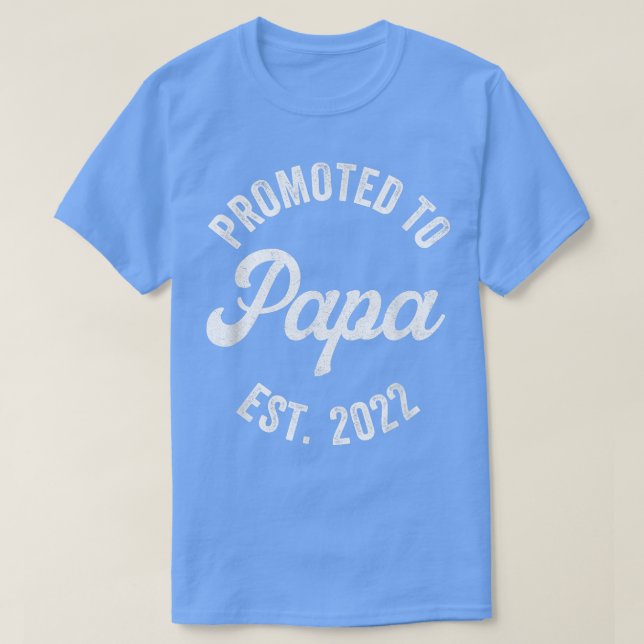 Camiseta Meninas Promovidas Para Papá, Novo Avô Gravidez An (Frente do Design)
