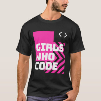 Camiseta Meninas Que Codificam Como Uma Menina Programadora