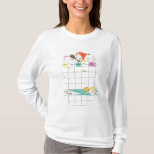 Camiseta Meninas que jogam pela escola e pelo calendário